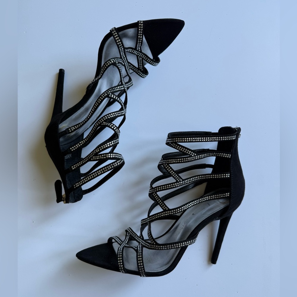 JLo Jennifer Lopez Torrie Sandal Stiletto Heels - Sz 8 - Picture 4 of 11
